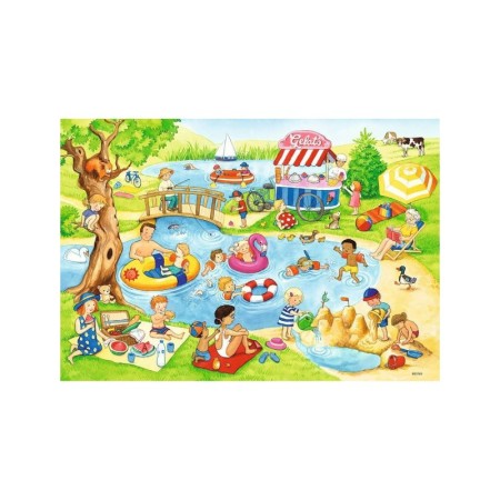 Puzzle distractie la lac 2x24 piese